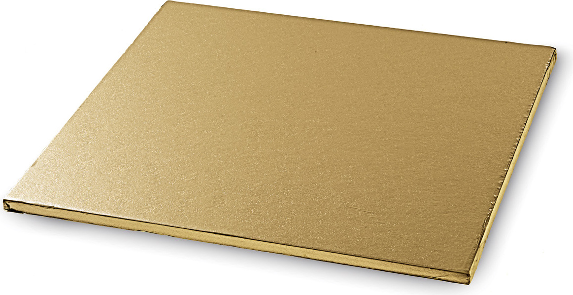 Podkład pod tort Silikomart 45 x 45 cm złoty