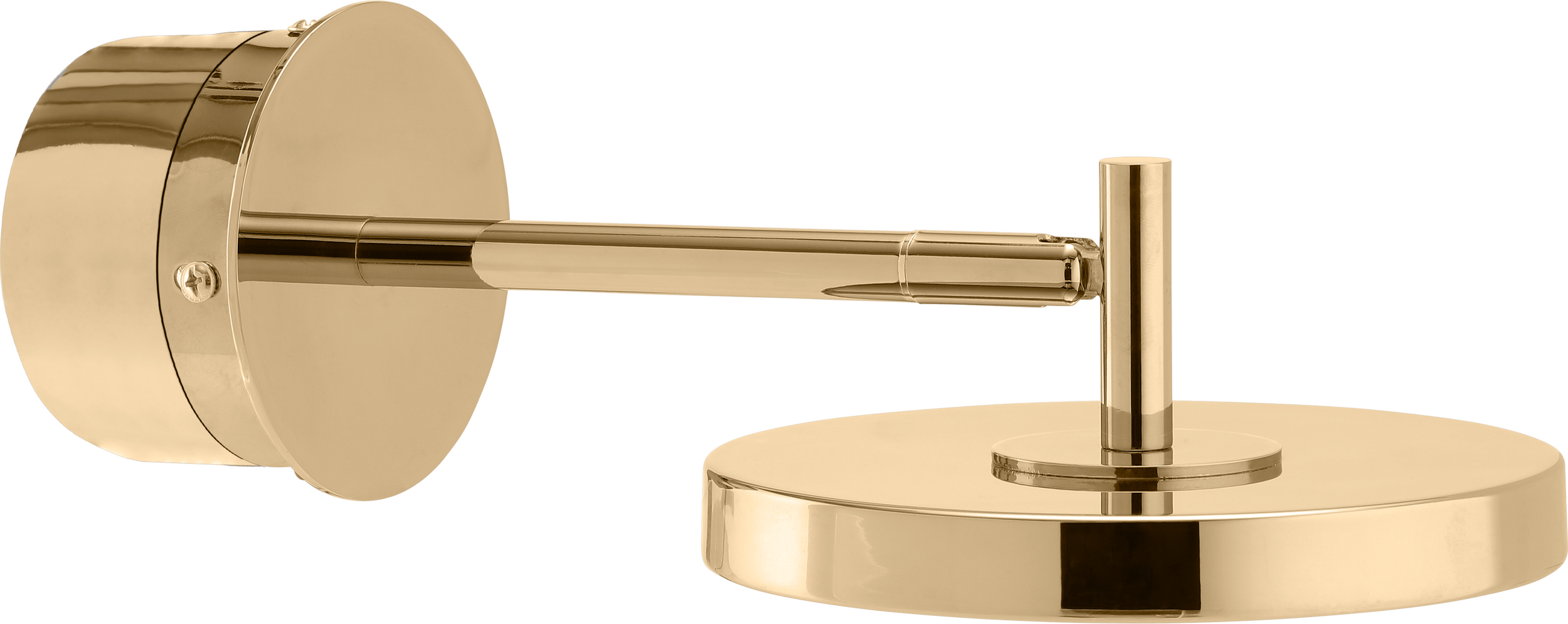 Kinkiet Asteria 25 cm mosiądz polerowany z zawieszeniem ściennym