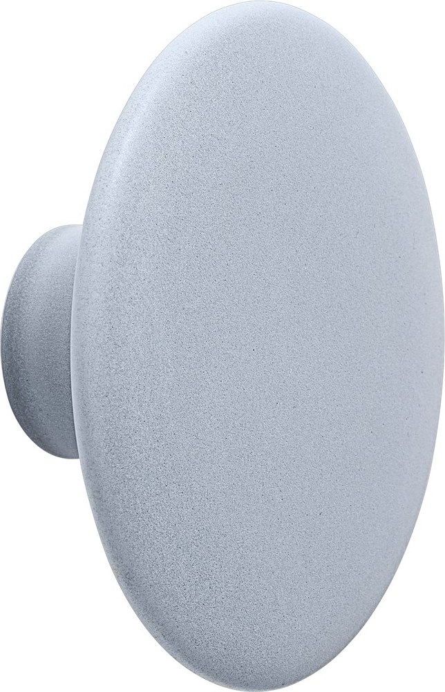 Haczyk ścienny Dots Wood 6,5 cm jasnoniebieski