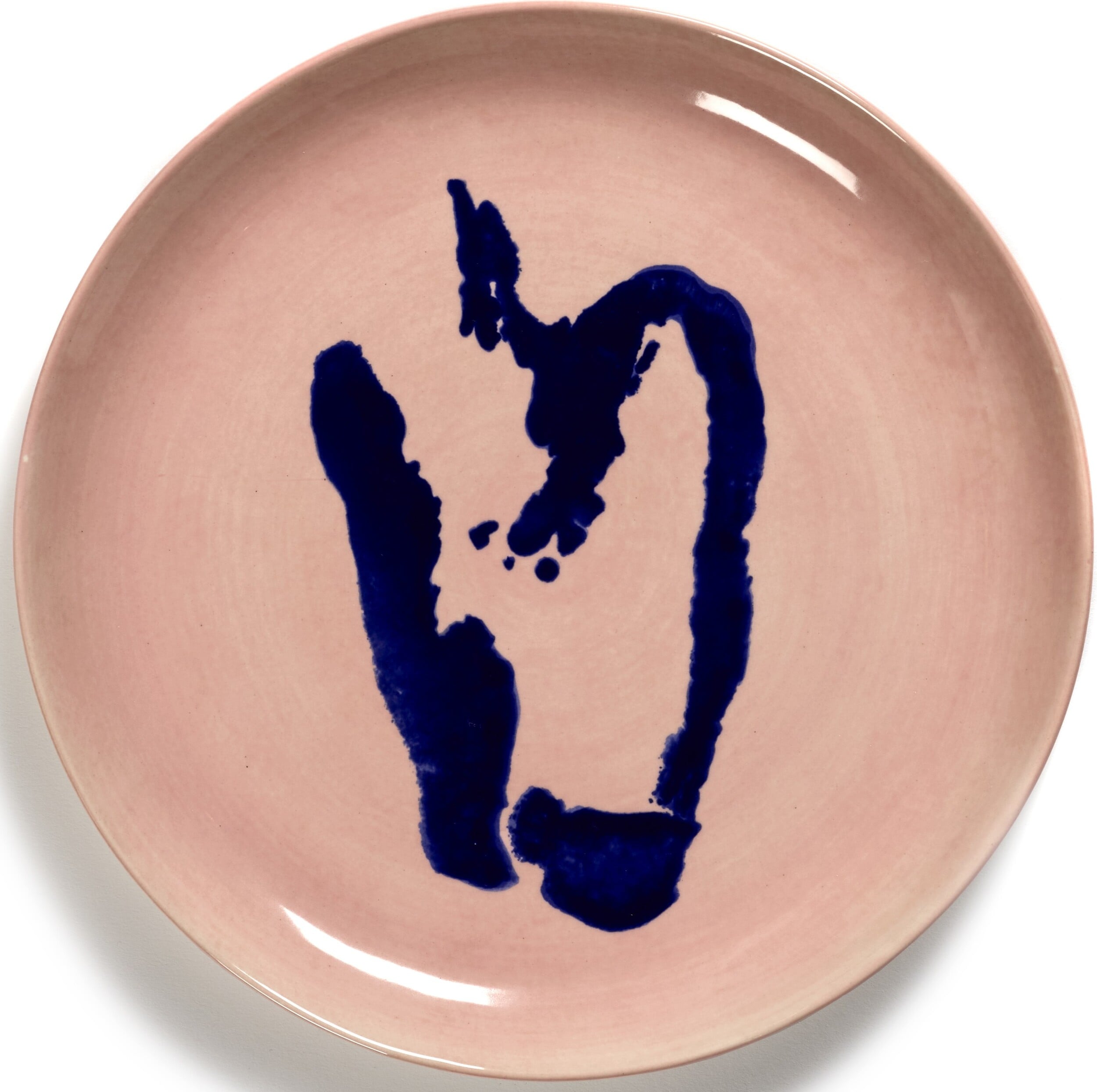 Talerze śniadaniowe Feast Pepper 22,5 cm różowo-niebieskie 2 szt.