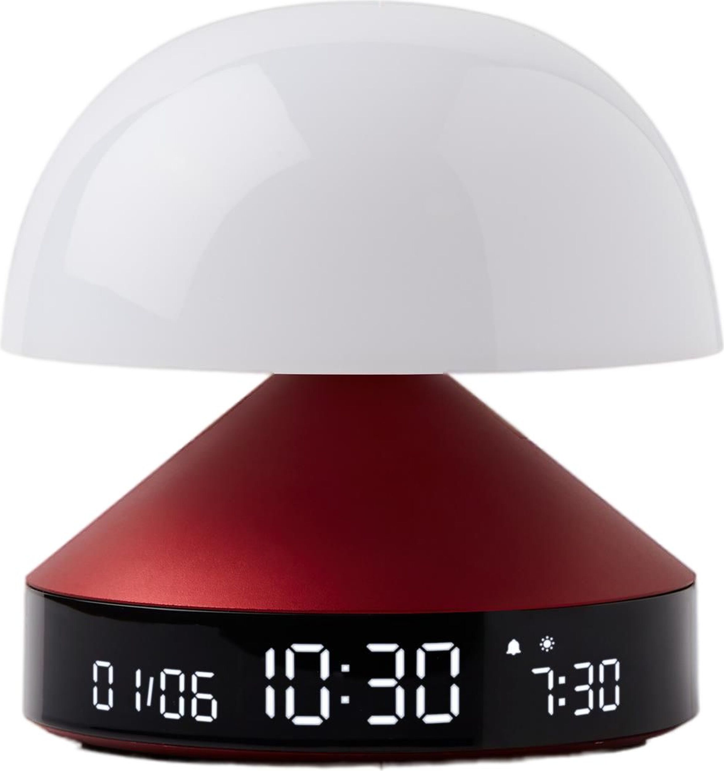 Budzik Mina Sunrise ciemnoczerwony