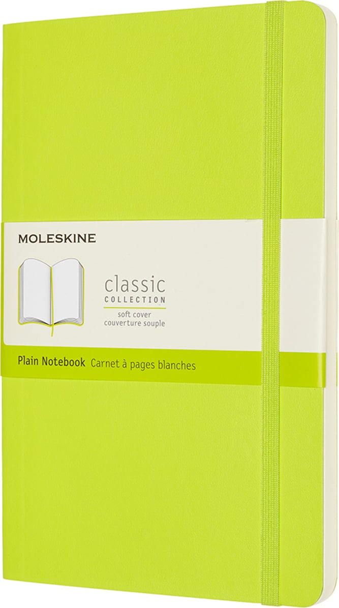 Notes gładki Moleskine Classic w miękkiej oprawie L 192 strony limonkowy