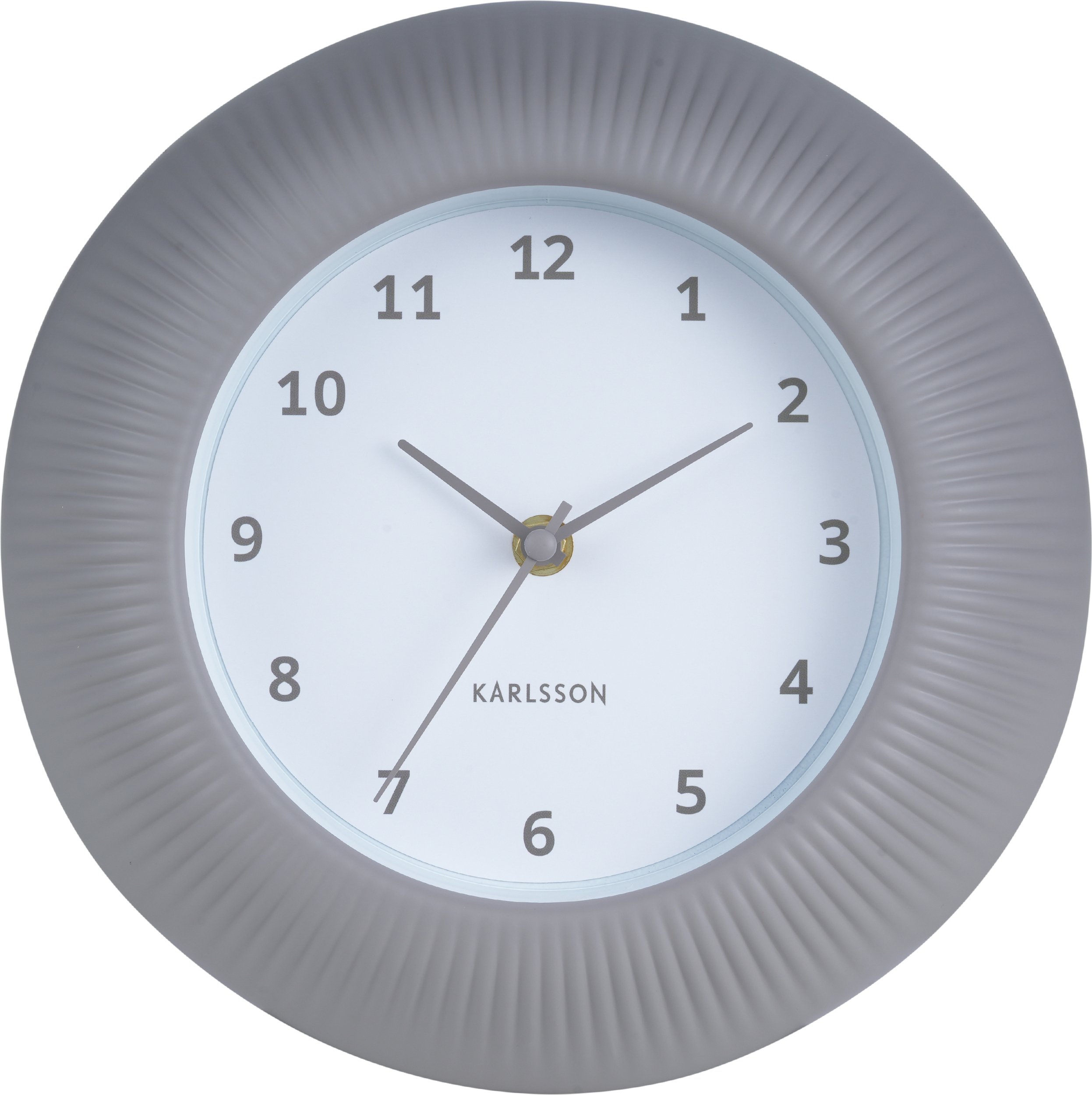 Zegar ścienny Tender Rib szary