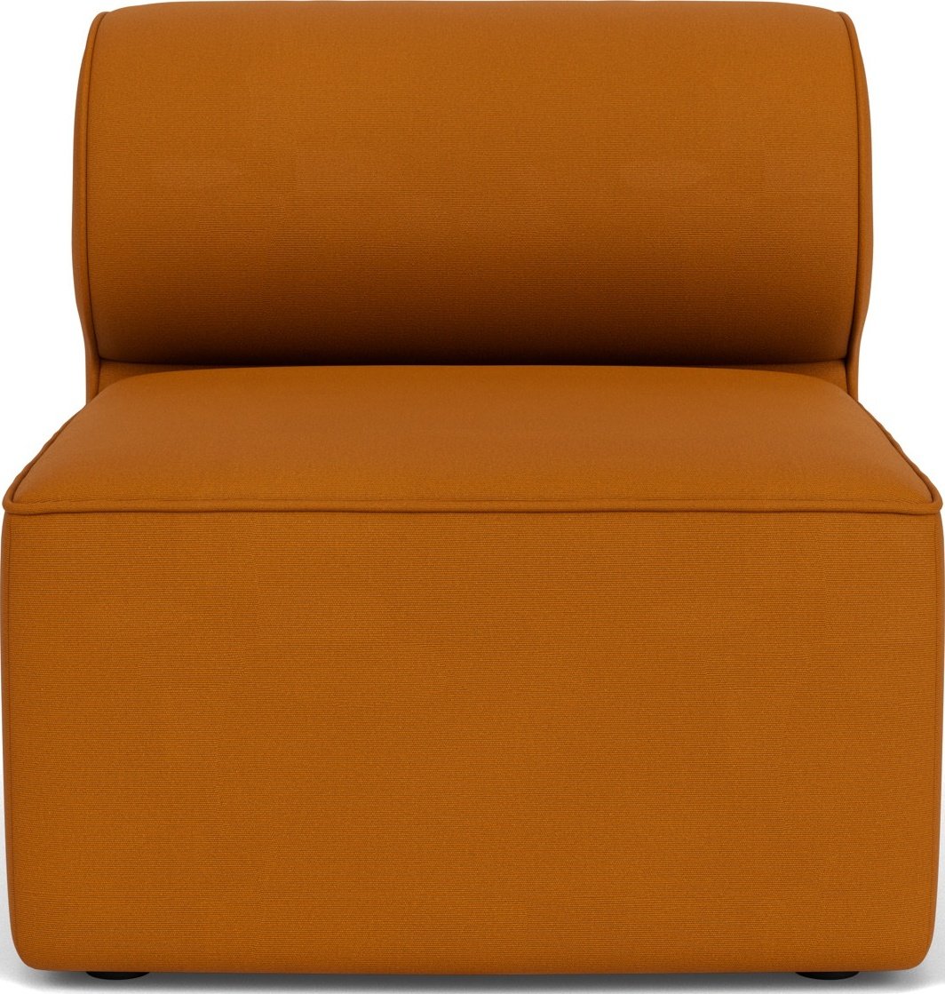 Element środkowy sofy modułowej Eave 75 x 86 cm ciemnopomarańczowy