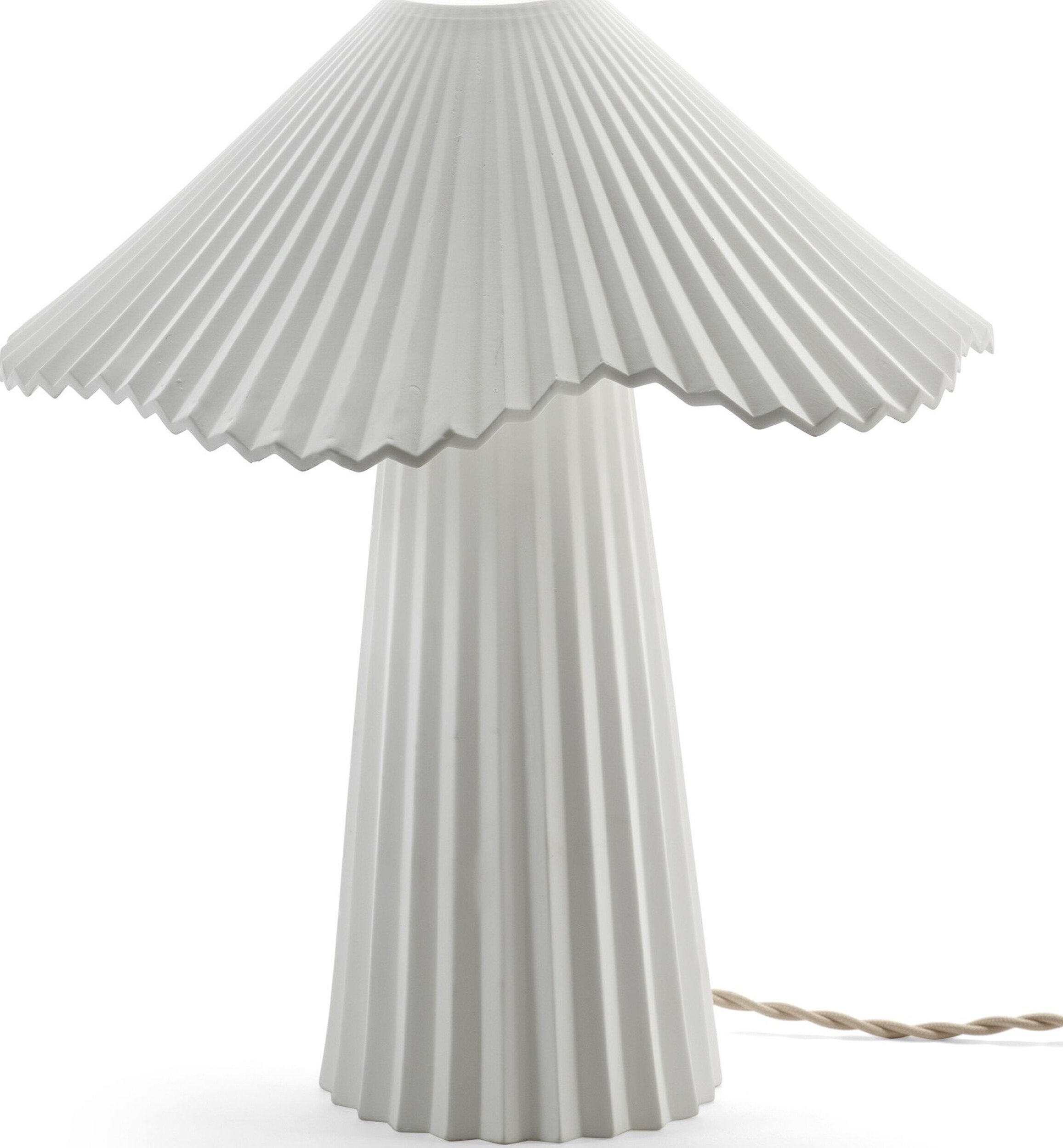 Lampa stołowa Uala 34 cm biała