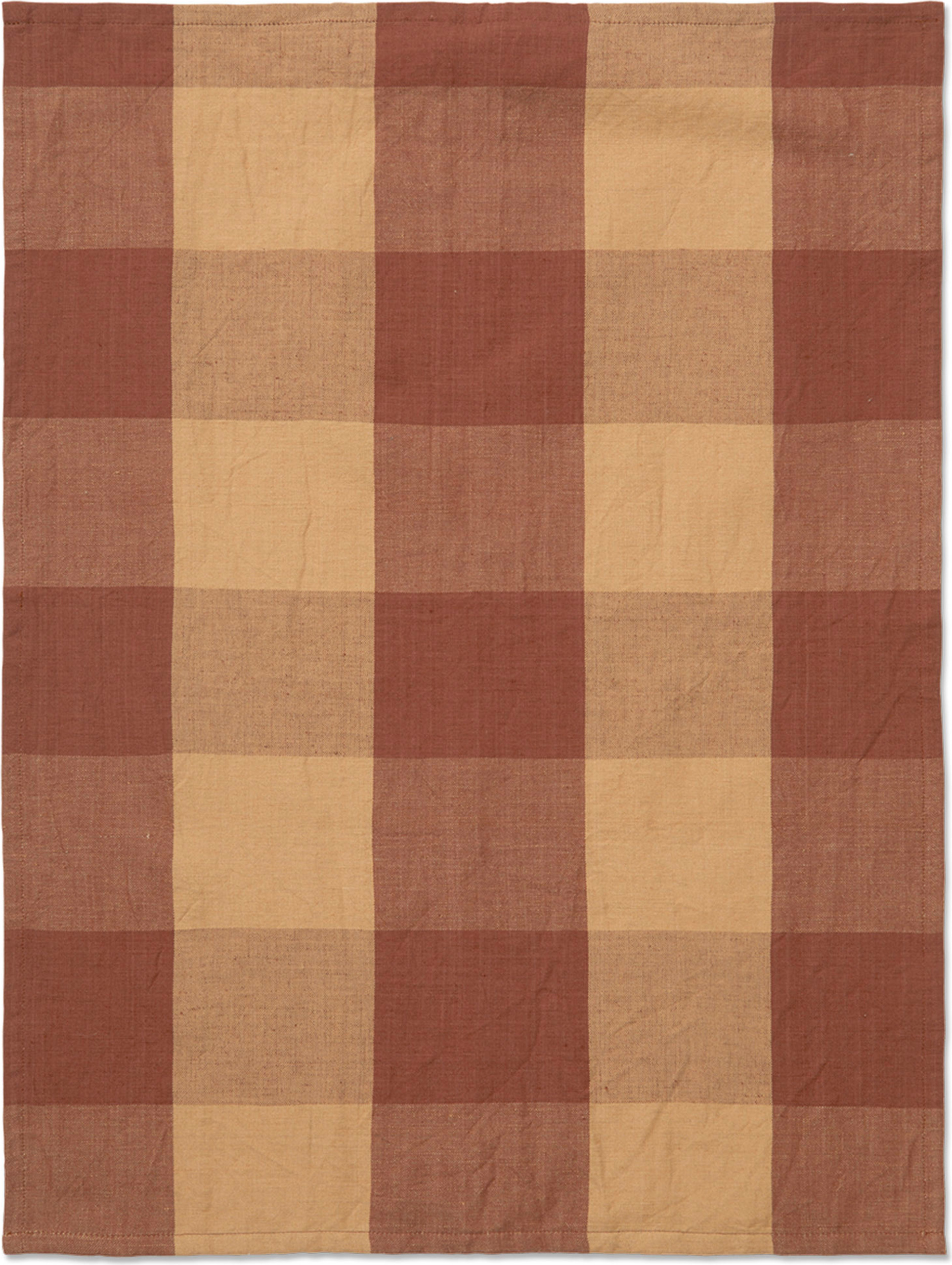 Ścierka kuchenna Hale kratka pomarańczowo-czerwona