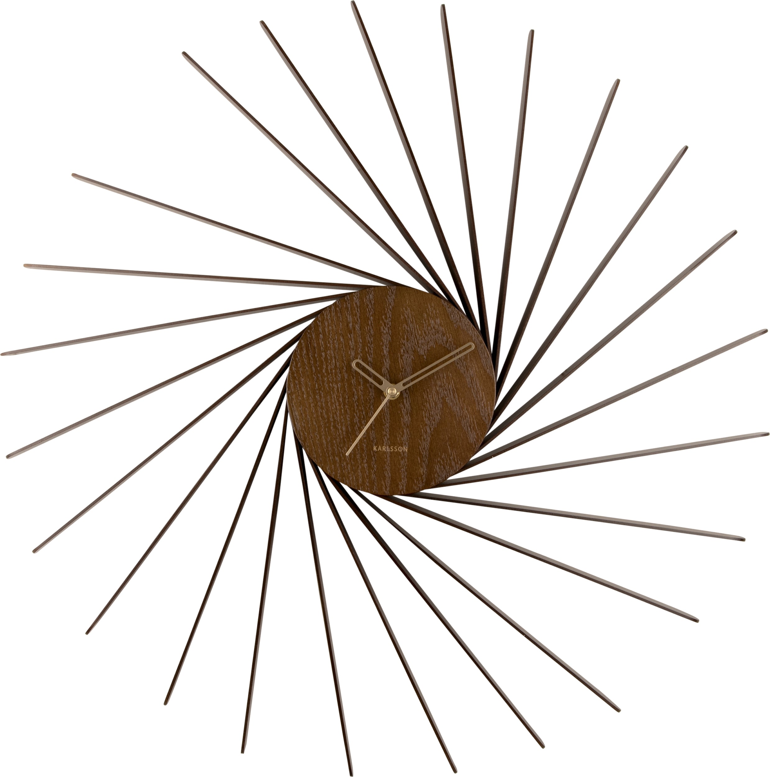 Zegar ścienny Helix XL ciemne drewno