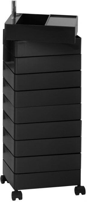 Kontenerek biurowy z 10 szufladami Magis 360 czarny