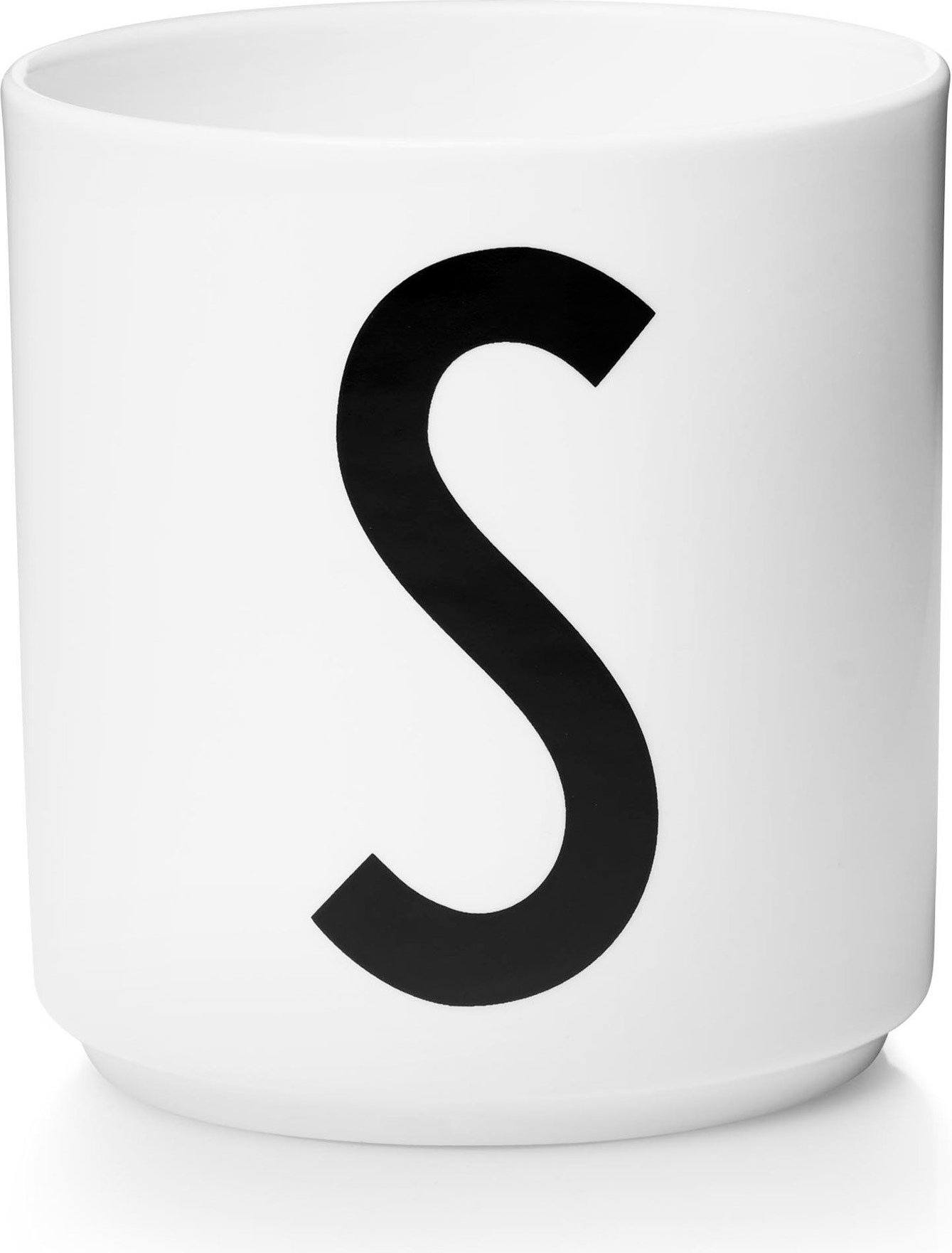 Kubek porcelanowy AJ litera S