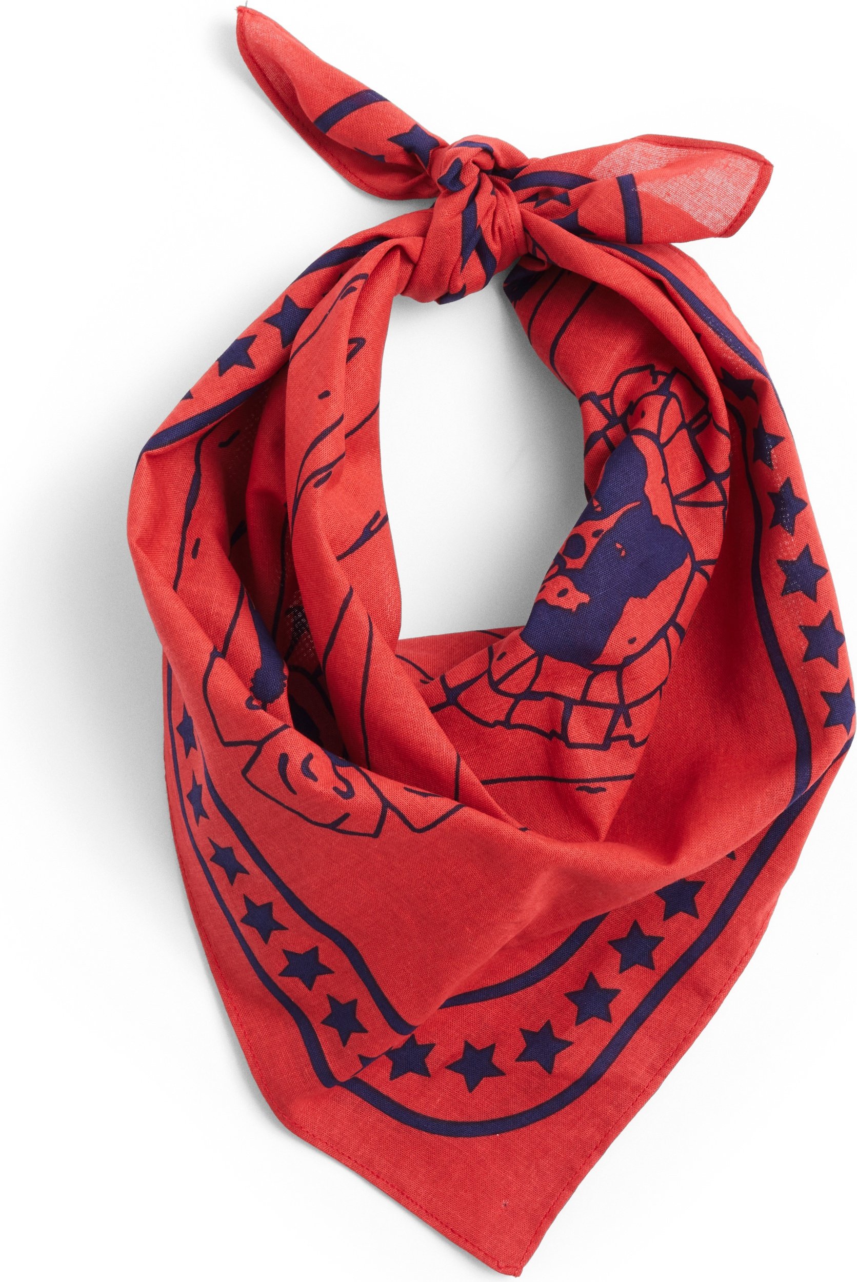 Chusta dla psa Hay 55 x 55 cm czerwona z recyklingu