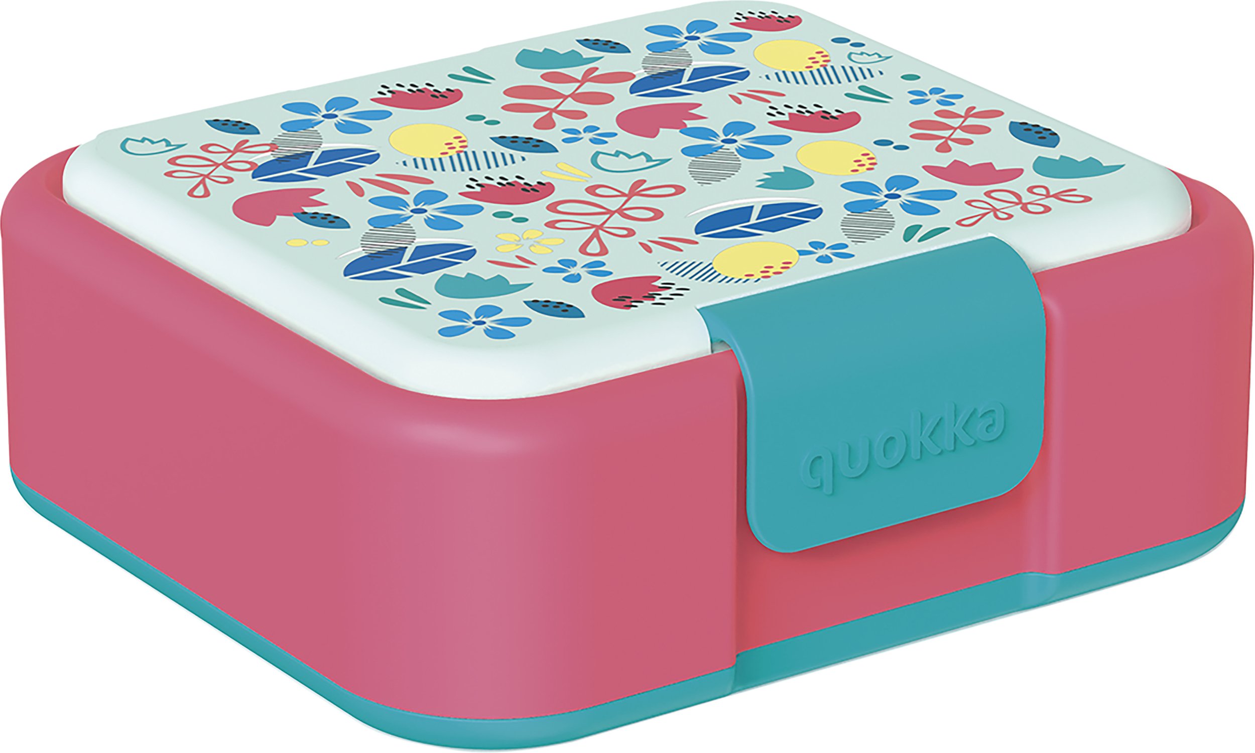 Lunchbox dziecięcy Quokka Twist Flowers z podwójnymi ściankami