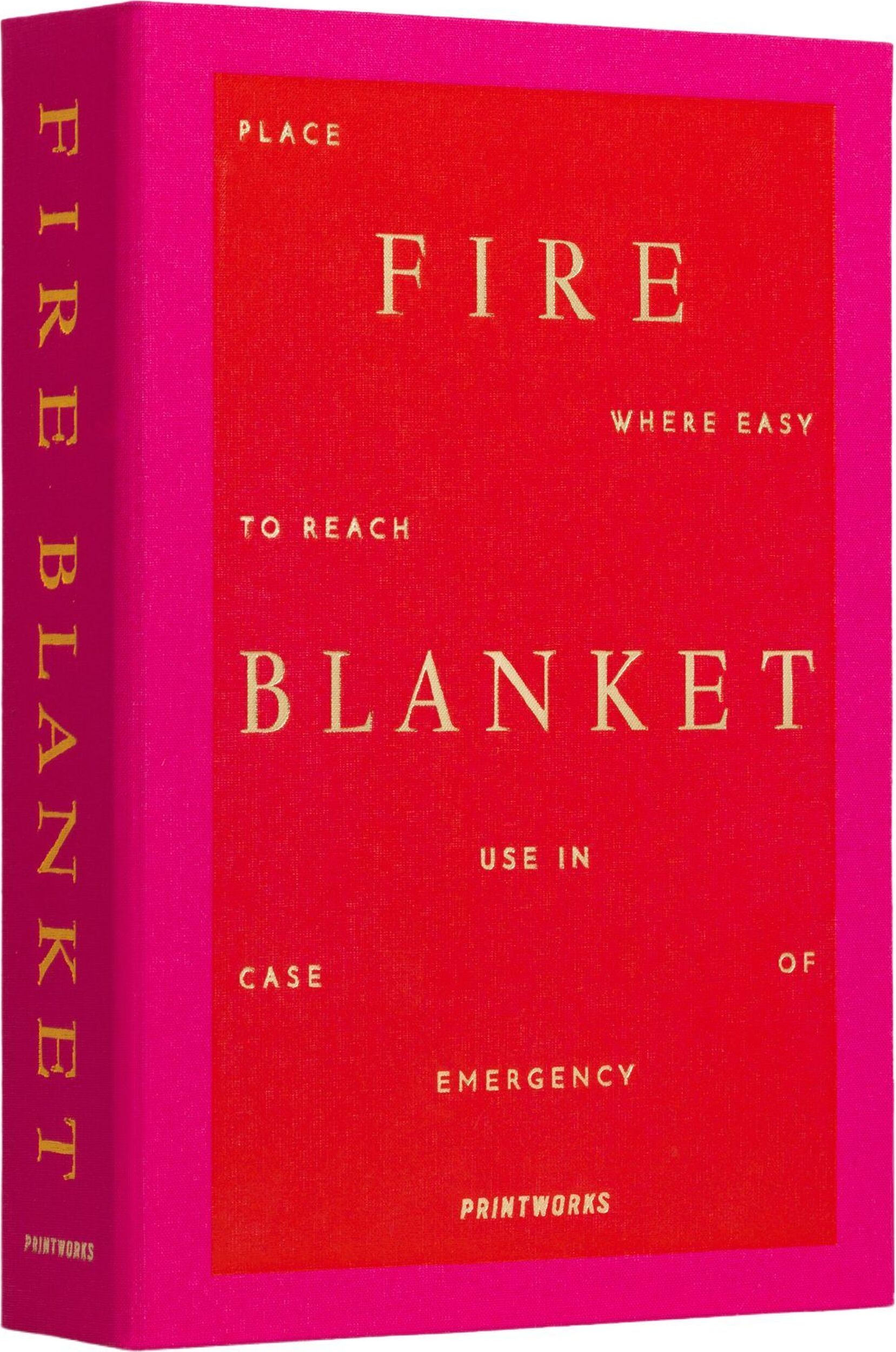 Koc gaśniczy Printworks wiśniowy