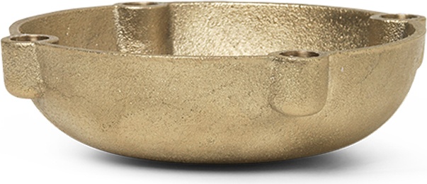 Świecznik Ferm Living 14,6 cm złoty mosiężny