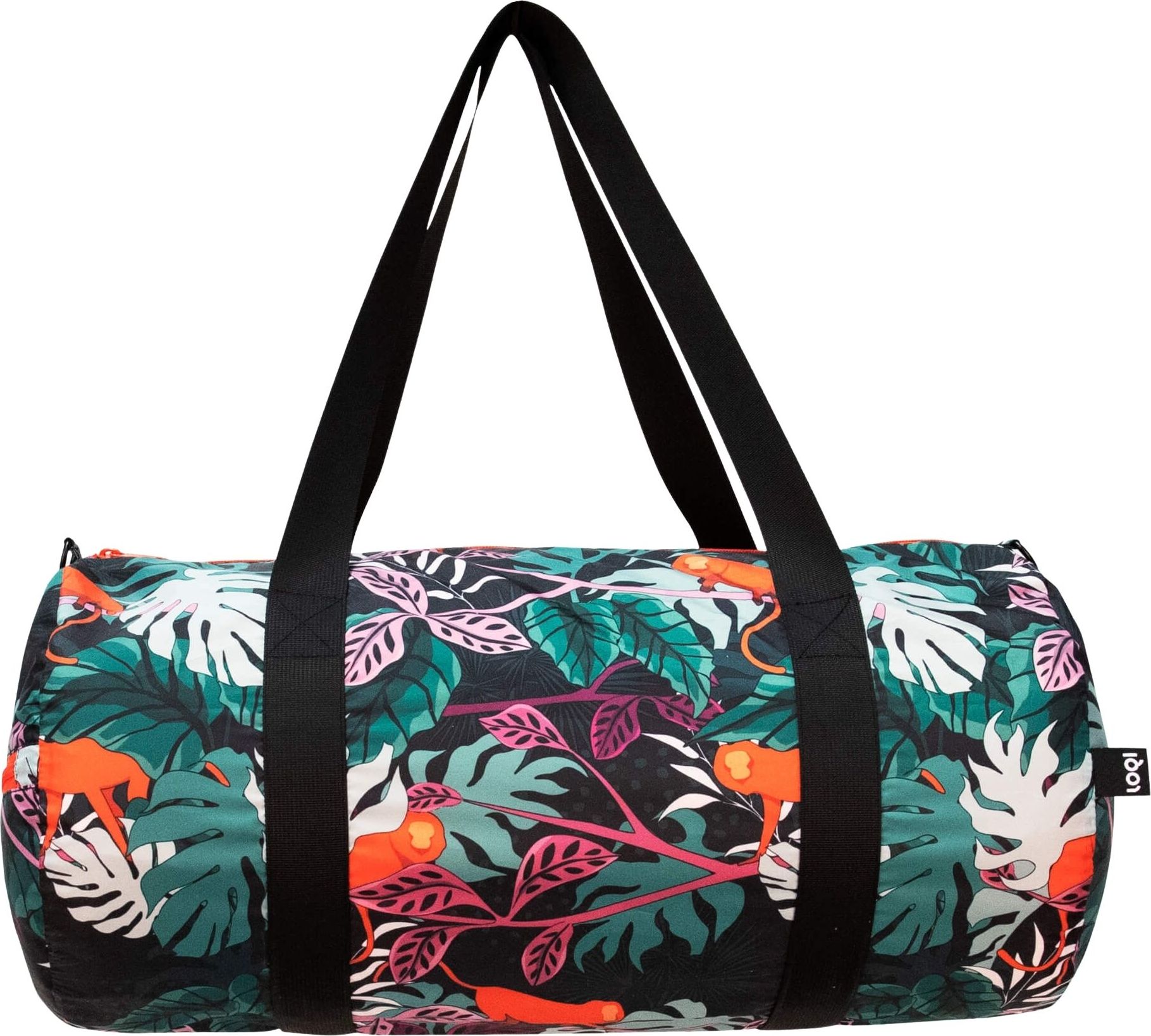 Torba LOQI Weekender Glitter Power Mata Monkey z recyklingu