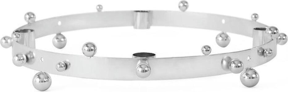 Świecznik adwentowy Pearl 33 cm srebrny