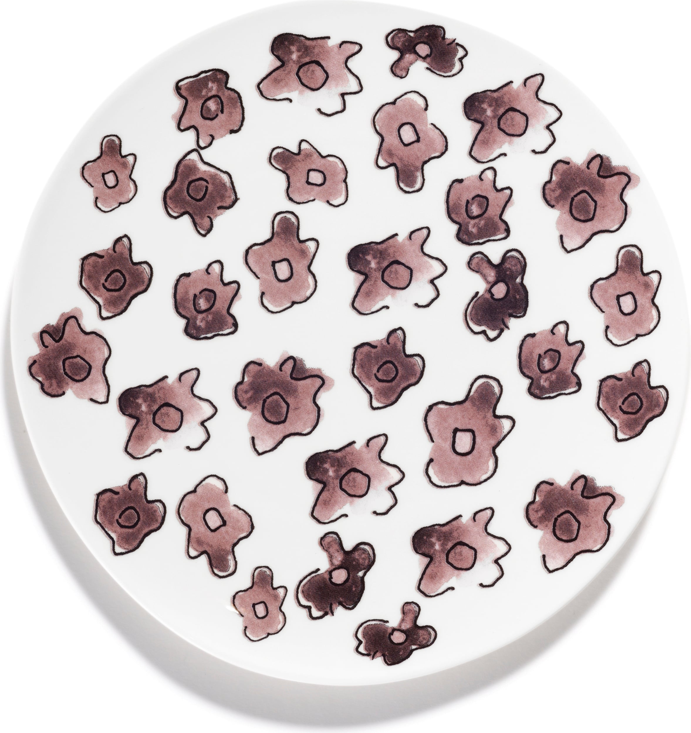 Talerz śniadaniowy Midnight Flowers Dark Viola 20 cm