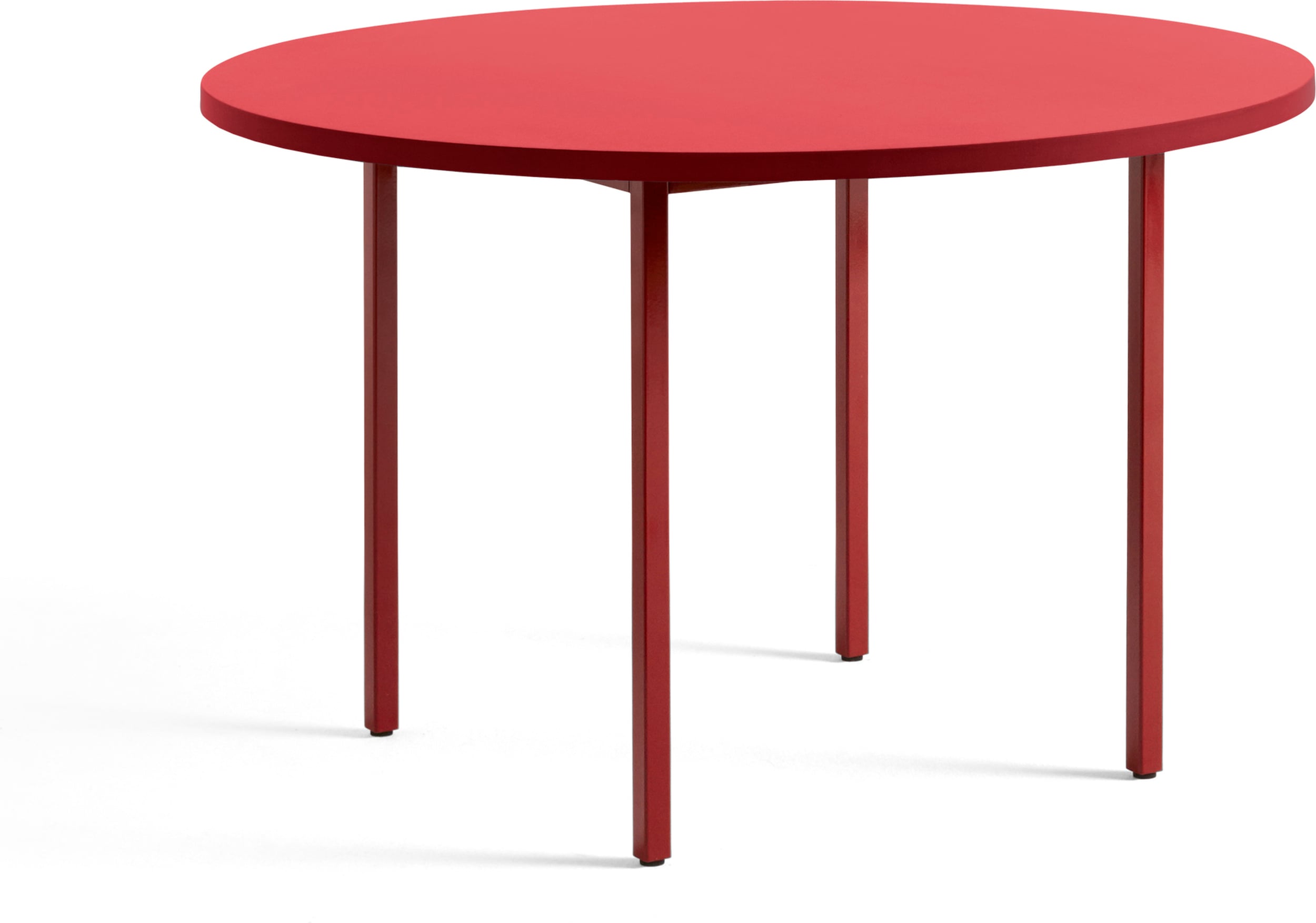 Stół Two-Colour okrągły 120 x 74 cm czerwono-bordowy