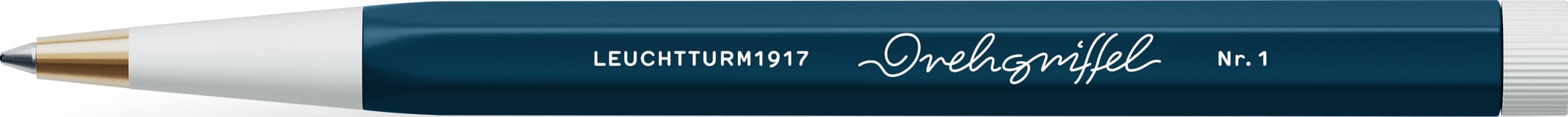 Długopis żelowy z czarnym tuszem Drehgriffel Nr. 1 ciemnoturkusowy