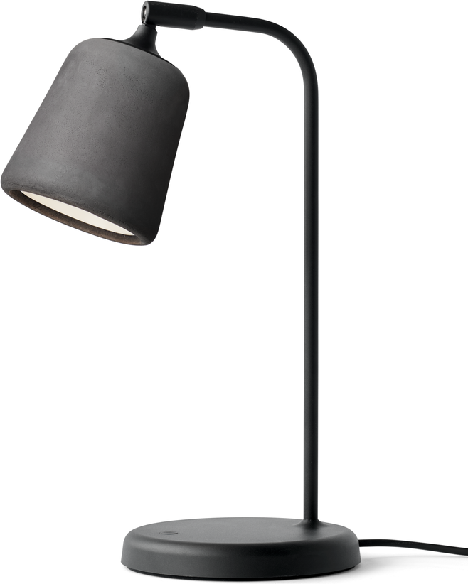Lampa stołowa Material 45 cm ciemnoszara betonowa