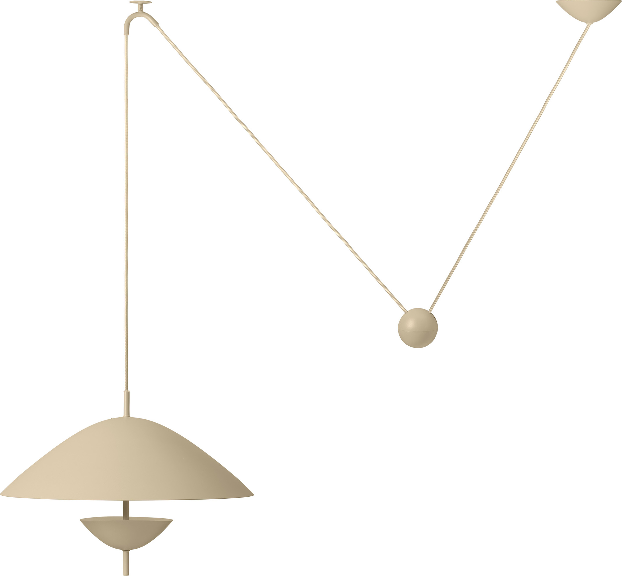 Lampa wisząca Lod w kolorze kaszmiru