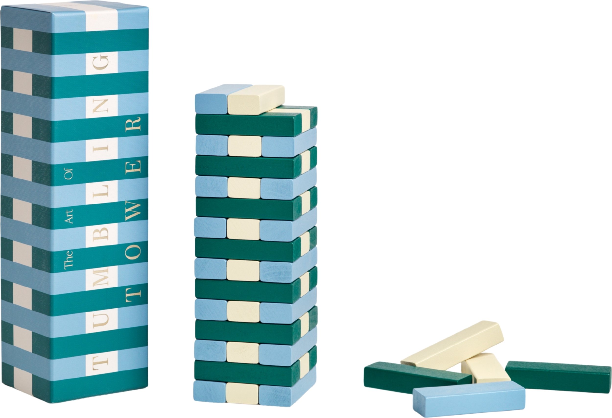 Gra strategiczna Play N Yenga niebiesko-zielona