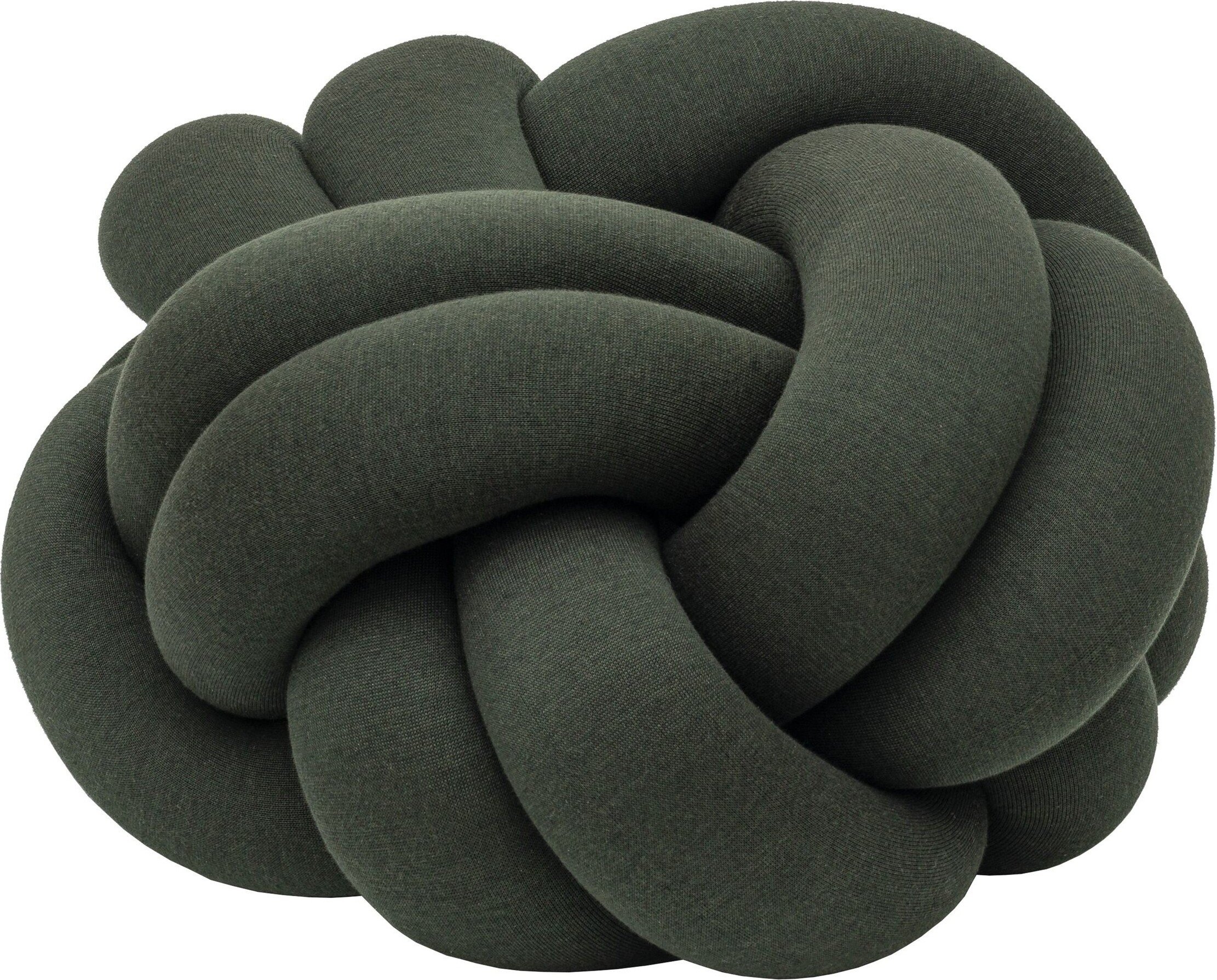 Puf Knot XL ciemnozielony