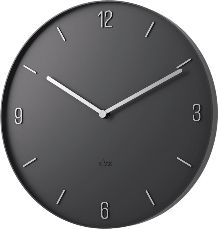 Zegar ścienny Prevo czarny