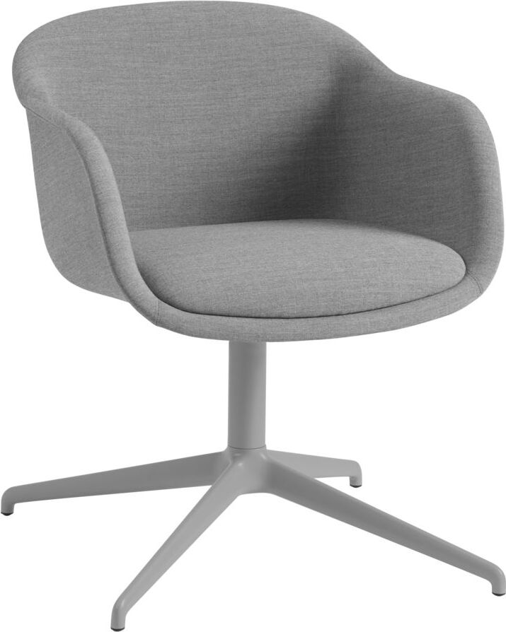 Fotel Fiber Conference Swivel Remix 133 tapicerowany na aluminiowych nogach