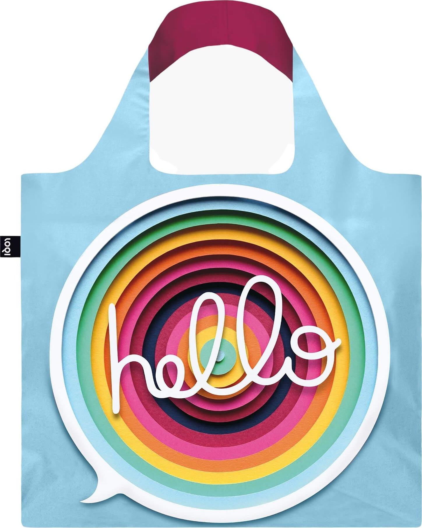 Torba LOQI Artist Owen Gildersleeve Hello z recyklingu