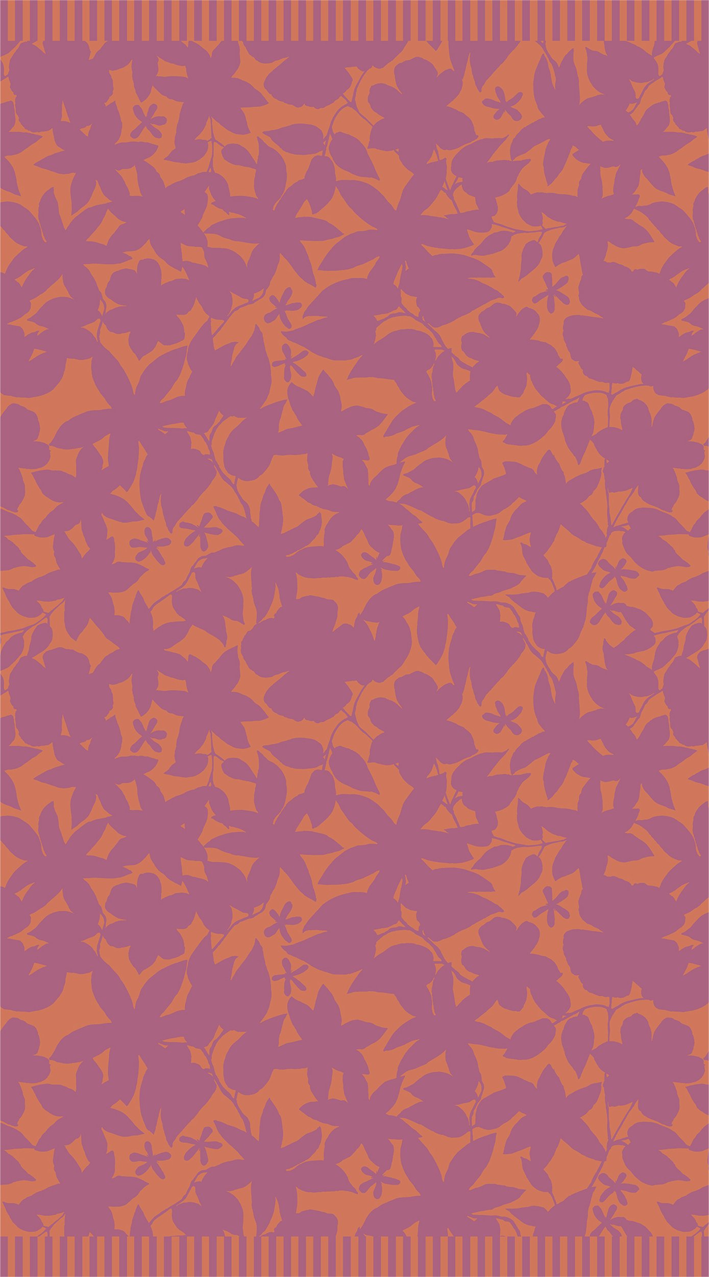 Ręcznik plażowy Imara 100 x 180 cm fioletowo-pomarańczowy