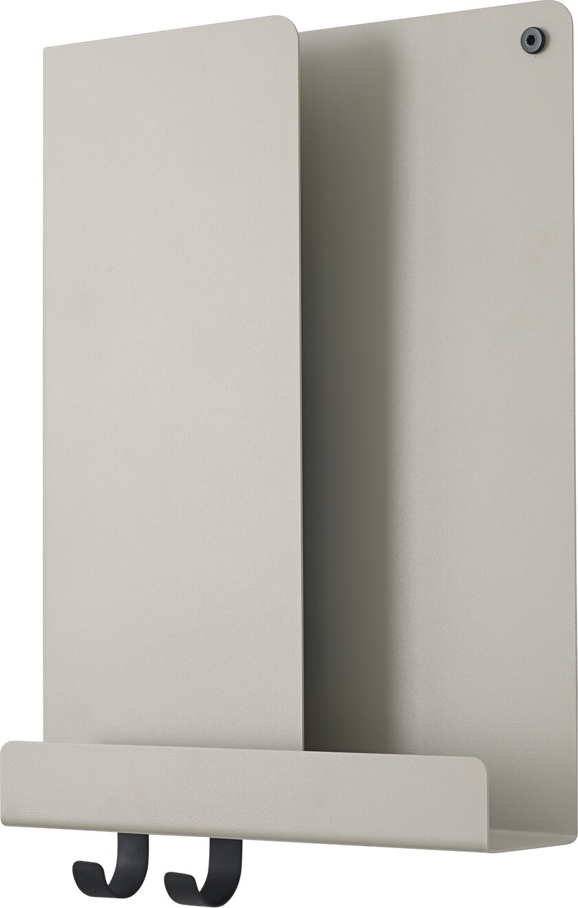 Półka ścienna Folded 29,5 x 40 cm szara