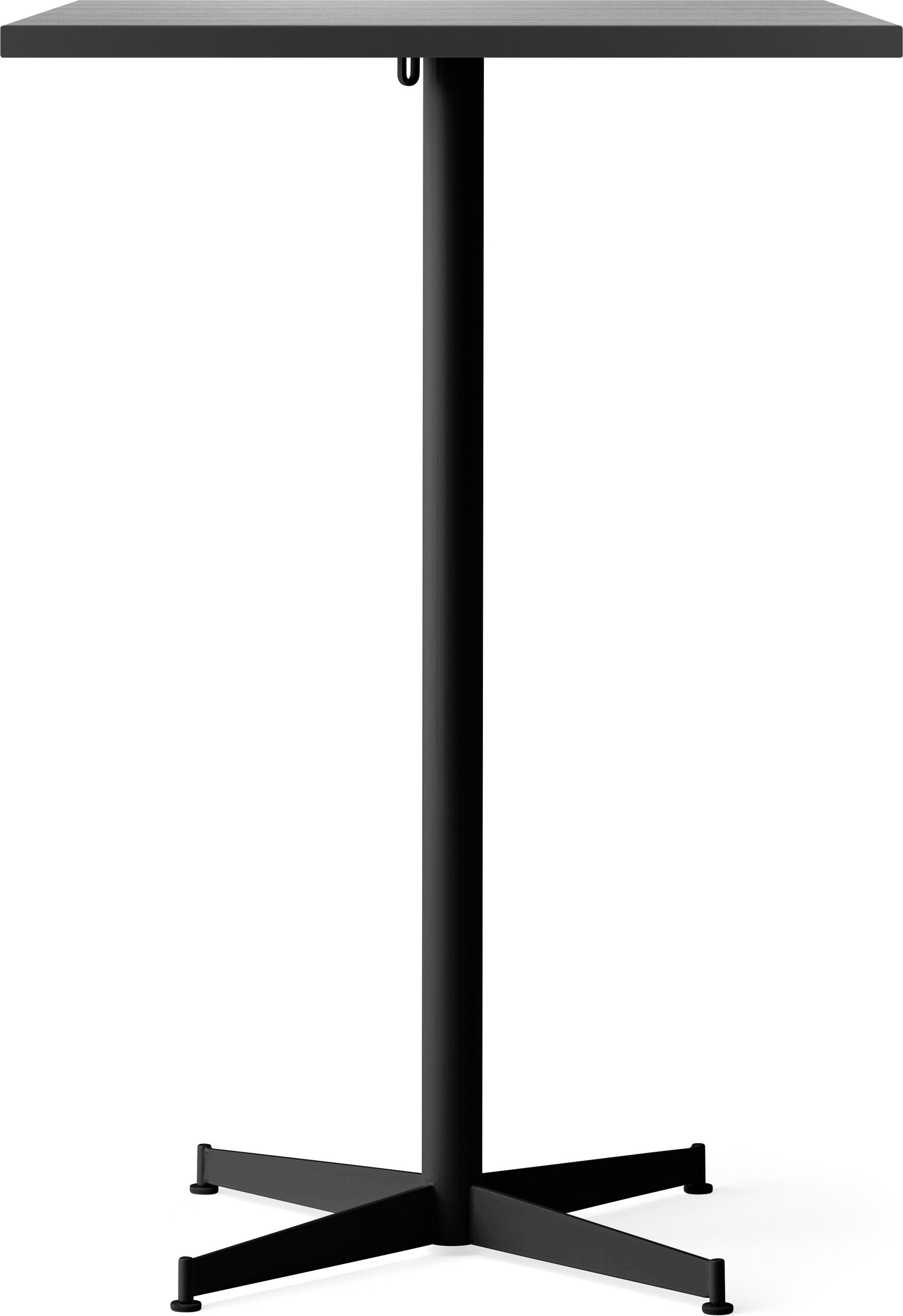 Stół barowy z czarną podstawą Nook Star Base kwadratowy 103 cm czarny