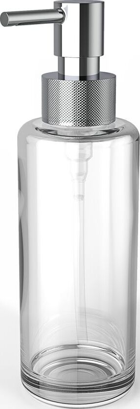 Dozownik do mydła Porter transparentny z pompką chrom