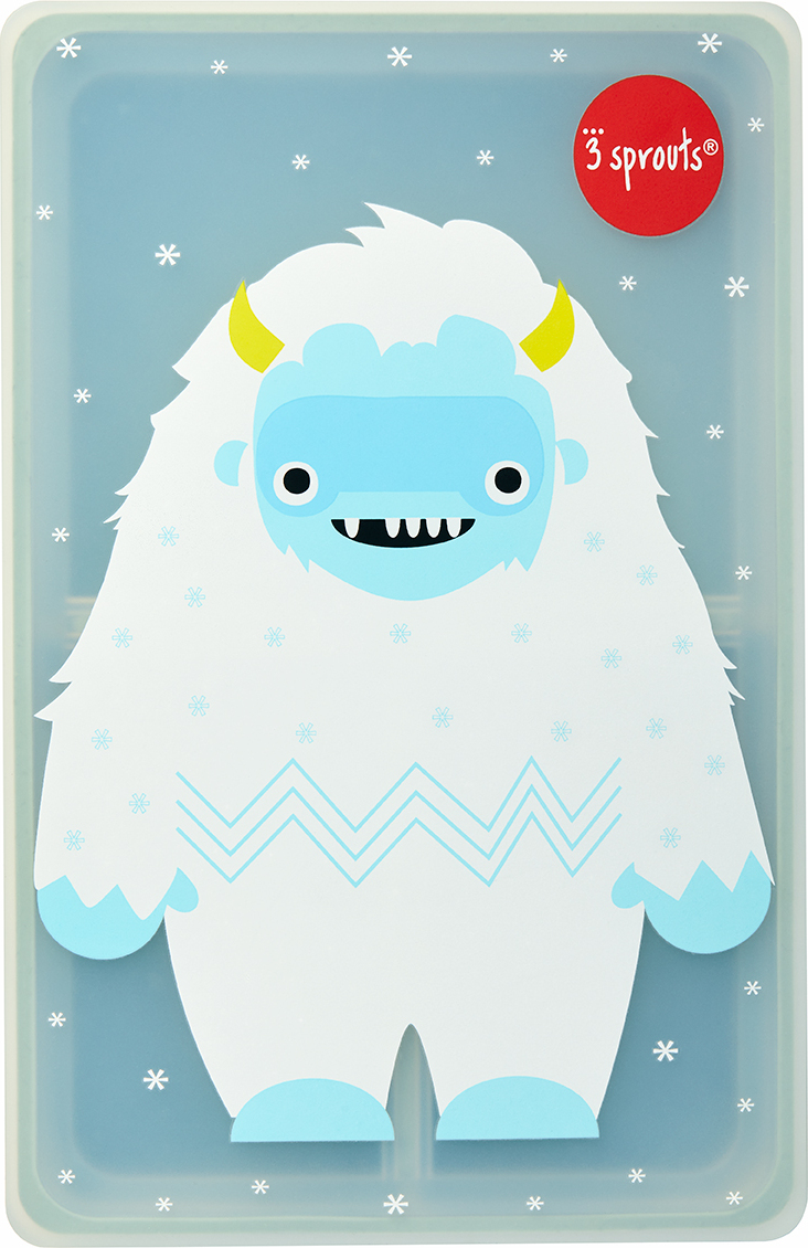 Lunchbox 3 Sprouts yeti silikonowy