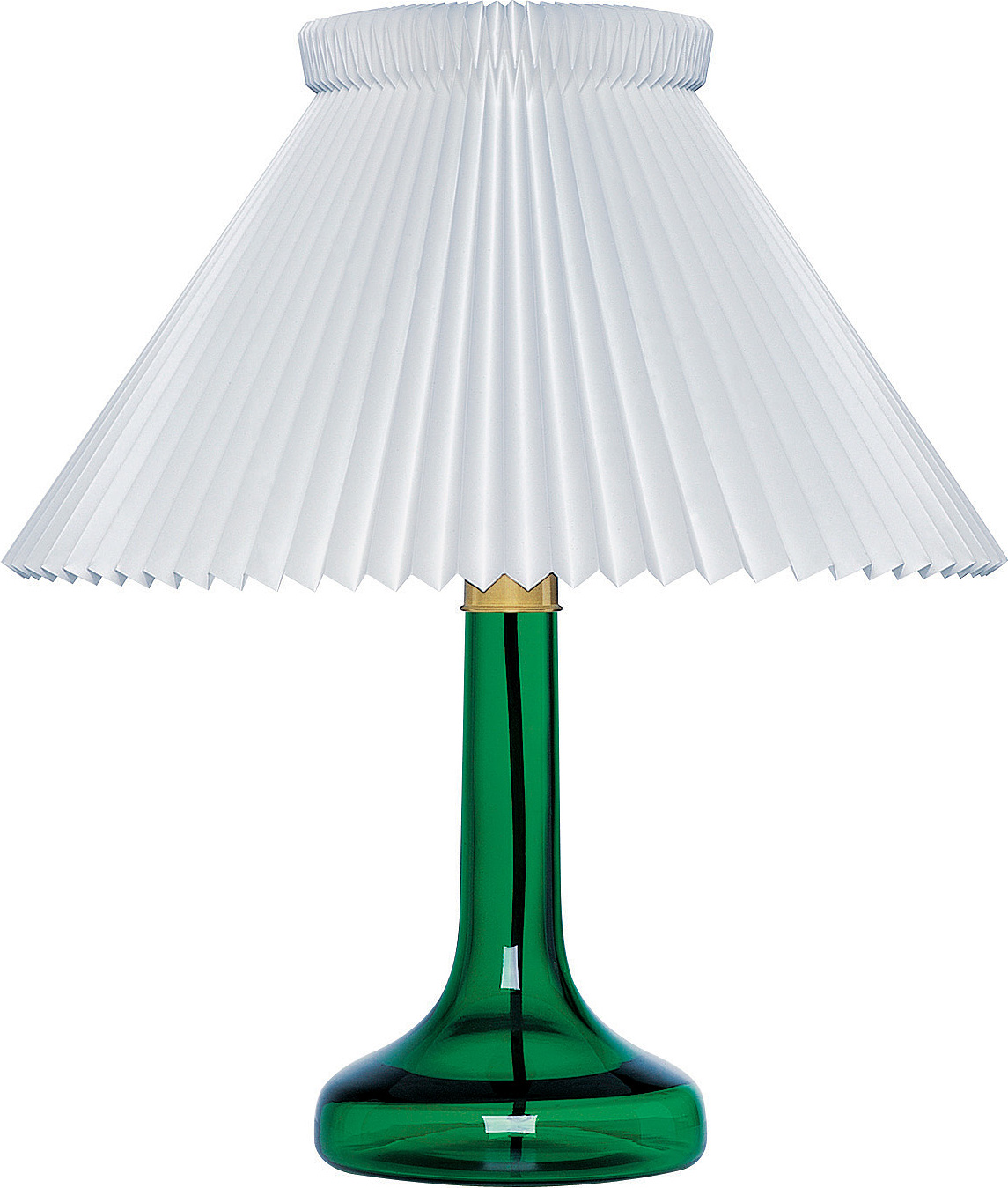 Lampa stołowa Classic 343 zielona szklana