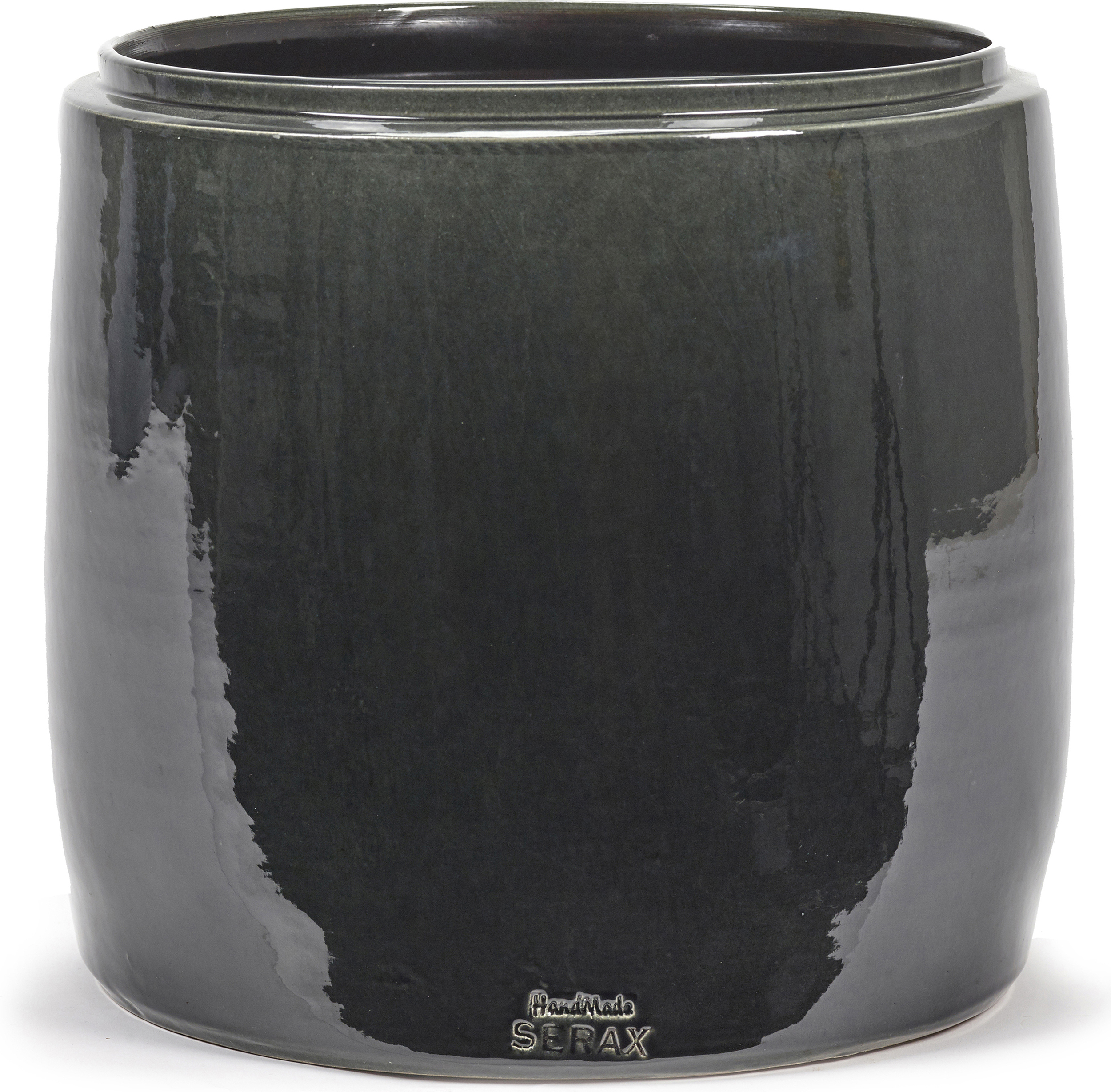 Osłonka na doniczkę Glazed Shades 22 cm ciemnoszara