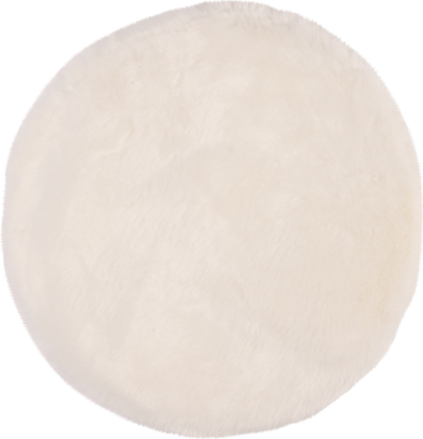 Dywan Samba okrągły 80 cm kość słoniowa