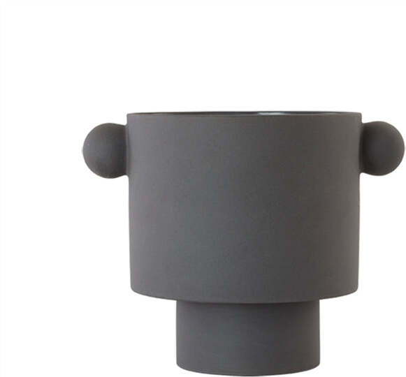 Osłonka na doniczkę Inka Kana 22 cm antracytowa