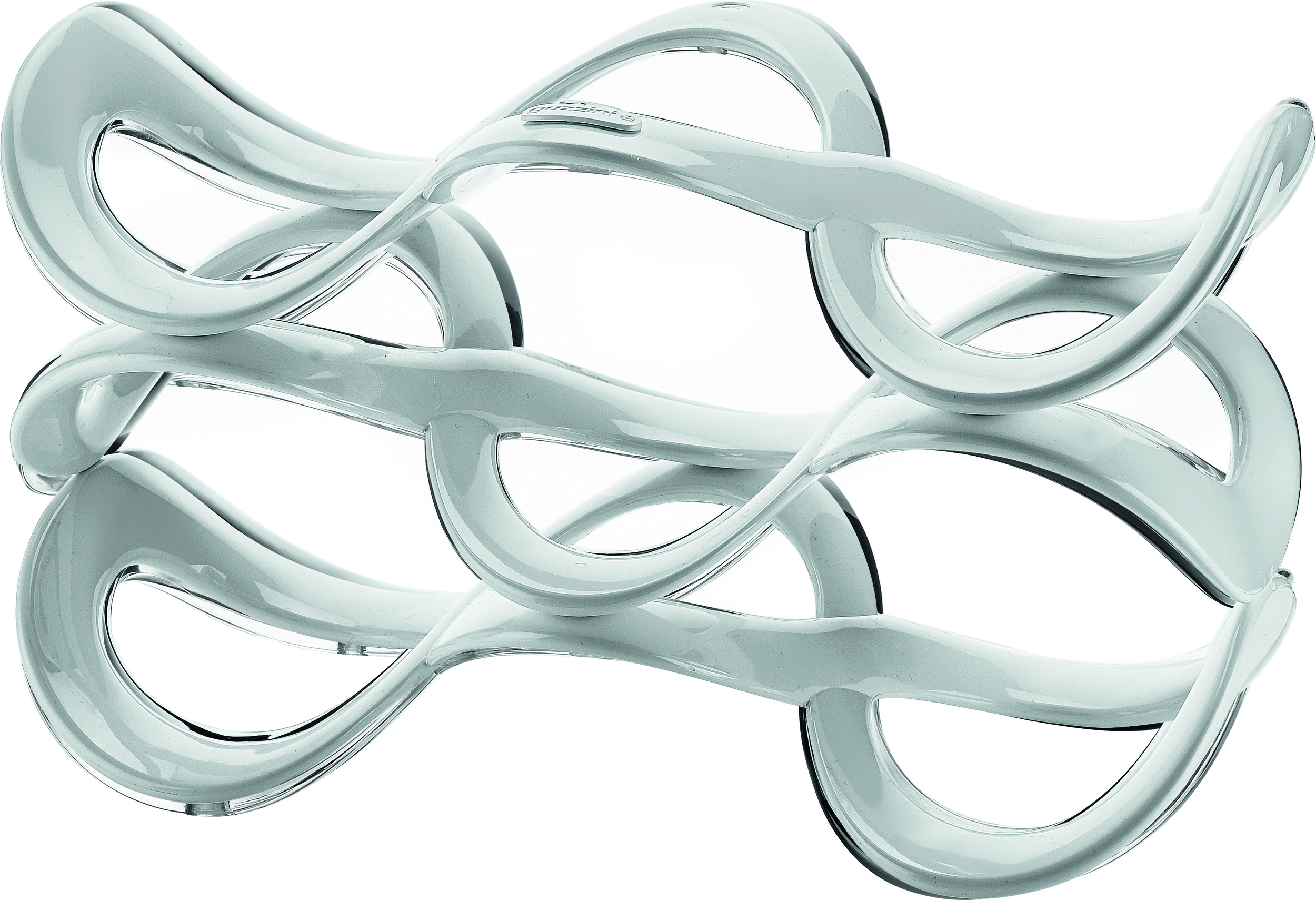 Stojak na butelki Icons biały