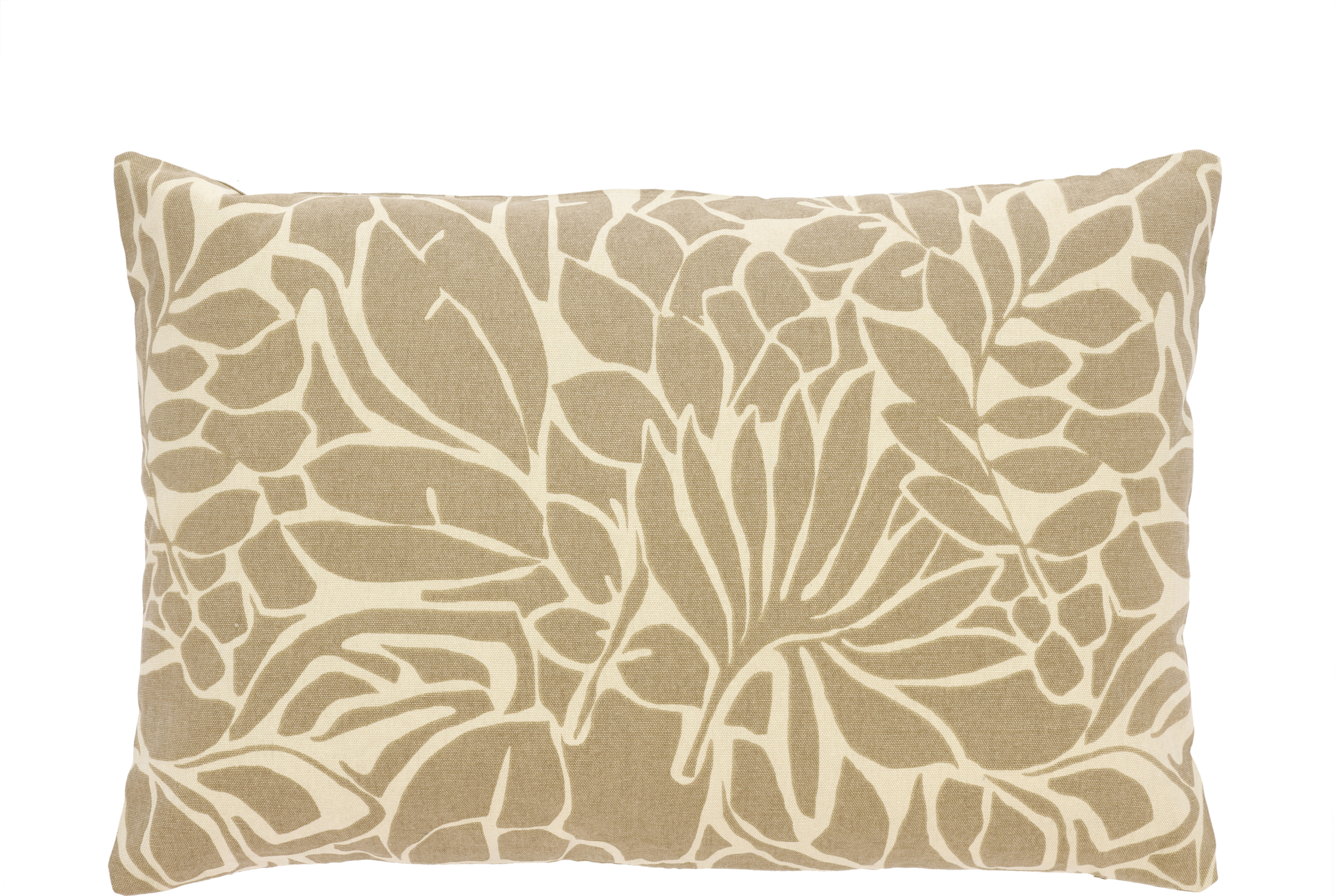 Poduszka dekoracyjna Abstract Leaves 40 x 60 cm beżowa