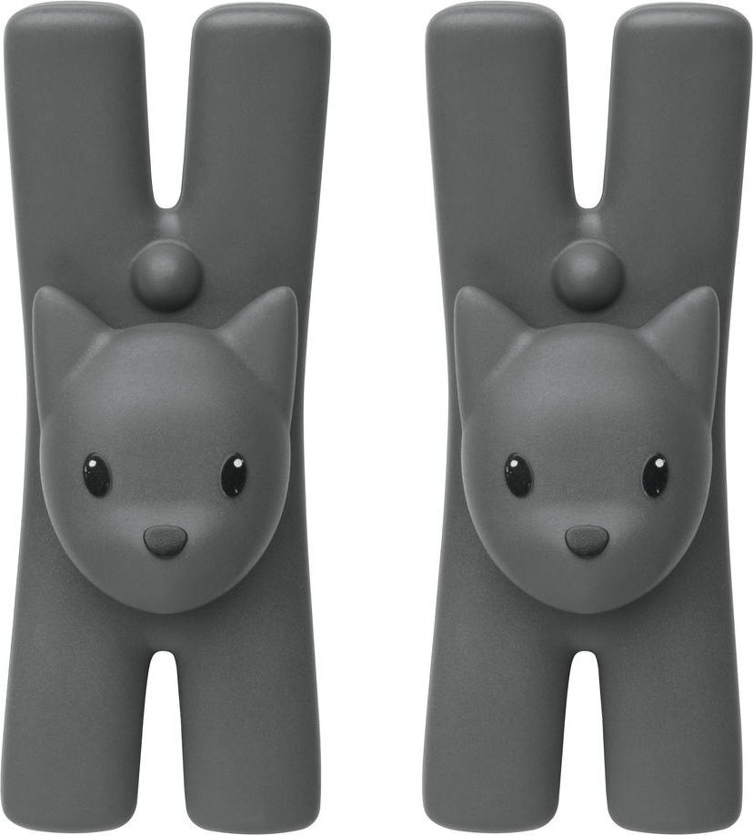 Klipsy Lampo czarne 2 szt.