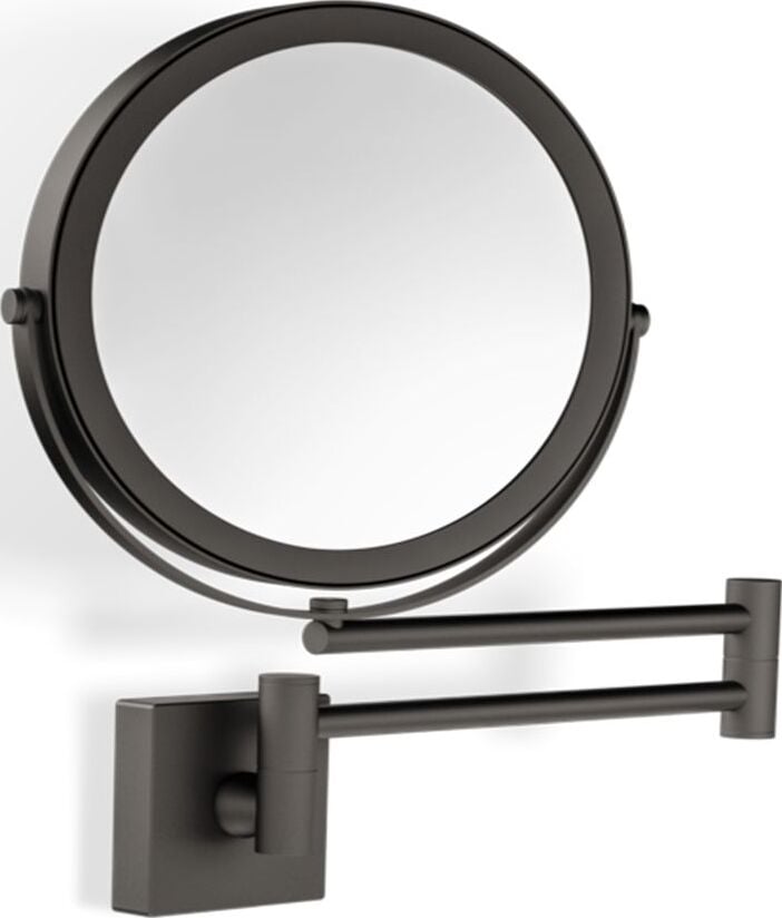Lusterko kosmetyczne powiększające x5 Decor Walther 48 cm ciemny metal mat z wysięgnikiem