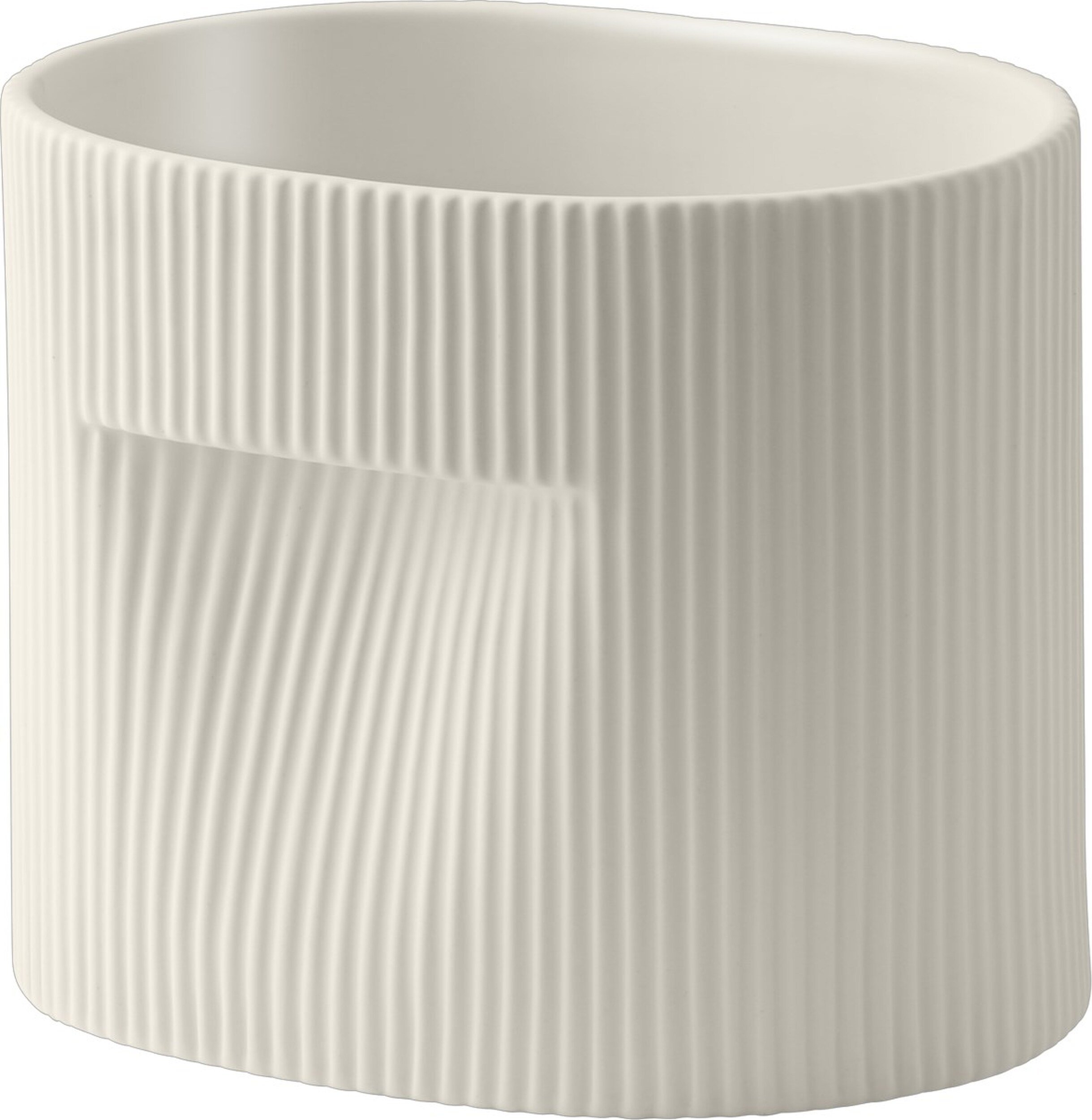 Osłonka na doniczkę Ridge 15 cm biała