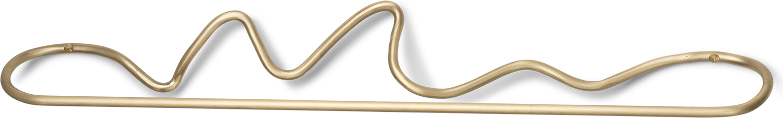 Wieszak na ręczniki Curvature mosiądz