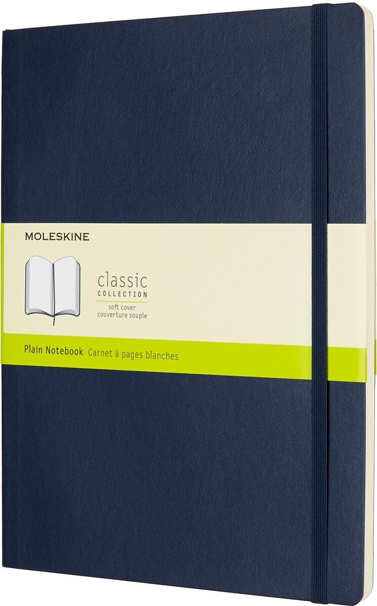 Notes w linię Moleskine w miękkiej oprawie XL szafirowy