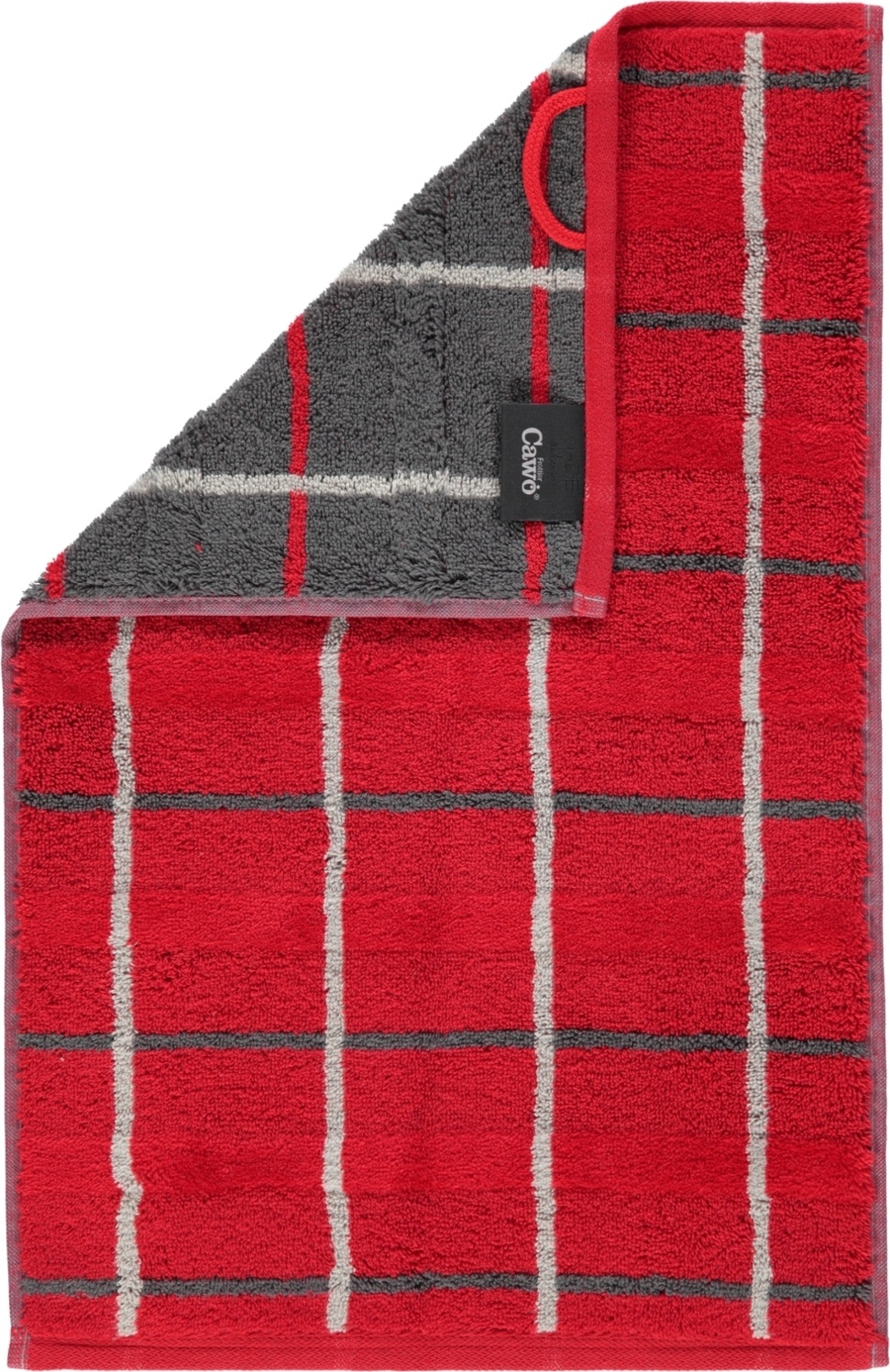 Ręcznik Square w romby 30 x 50 cm czerwony