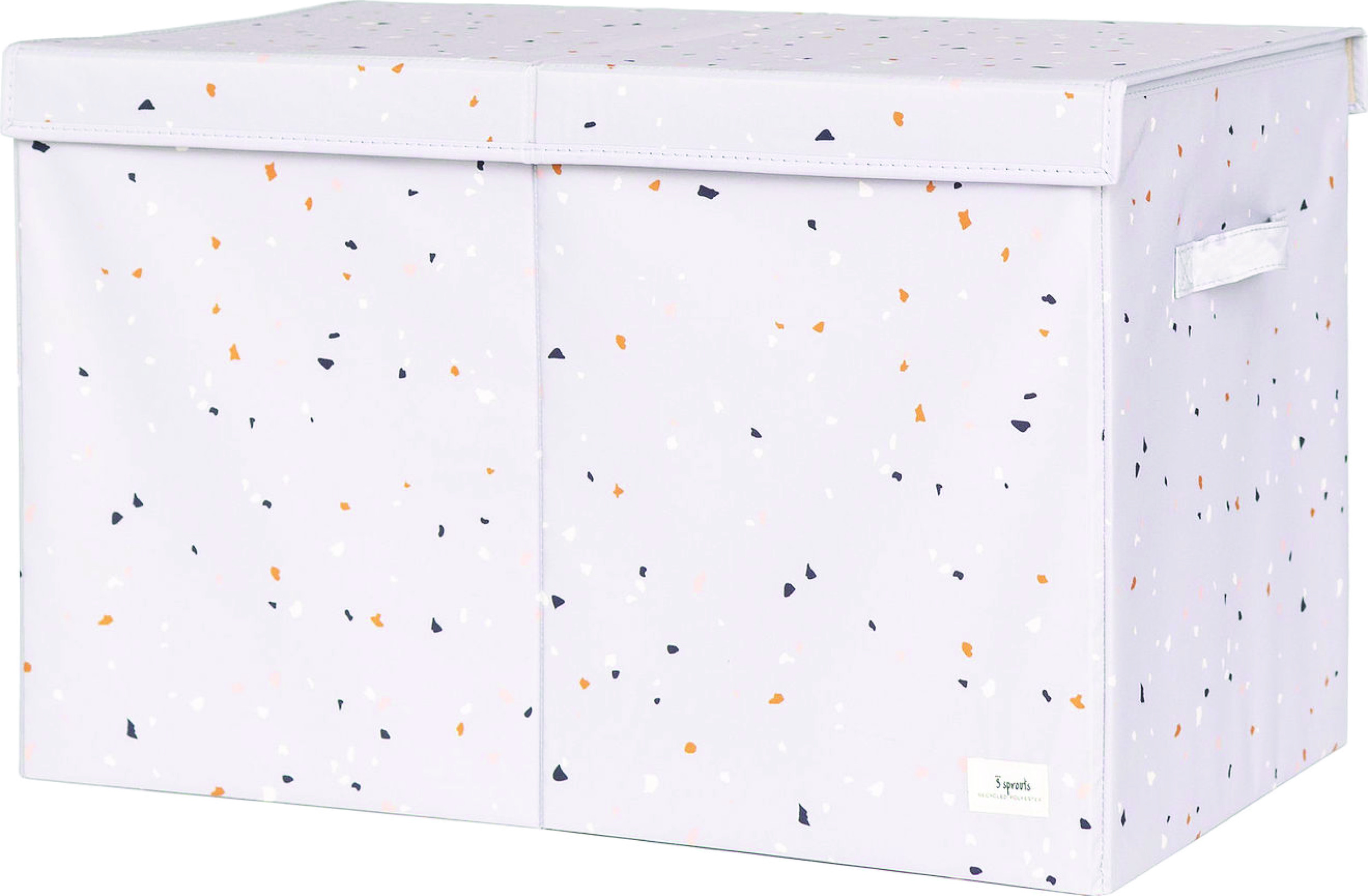 Pudełko do przechowywania Terrazzo jasnoszare z pokrywą