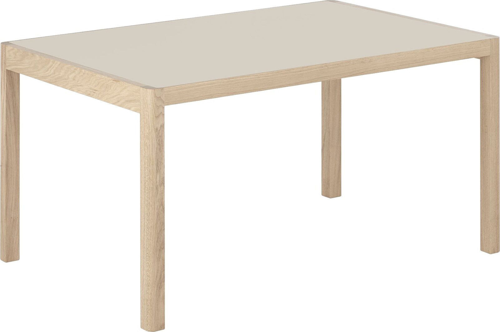 Stół Workshop 140 x 92 cm szary linoleum