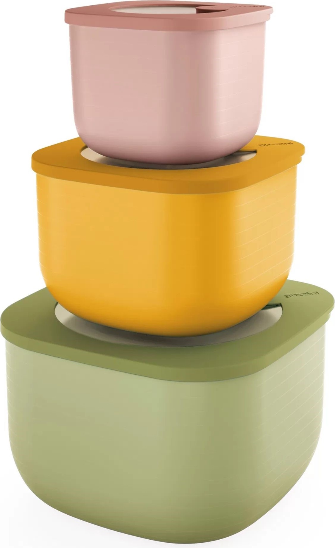 Pojemniki kuchenne Store & More głębokie z recyklingu 3 szt.