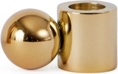 Świecznik na klasyczną świecę Palloa 2 cm mosiądz